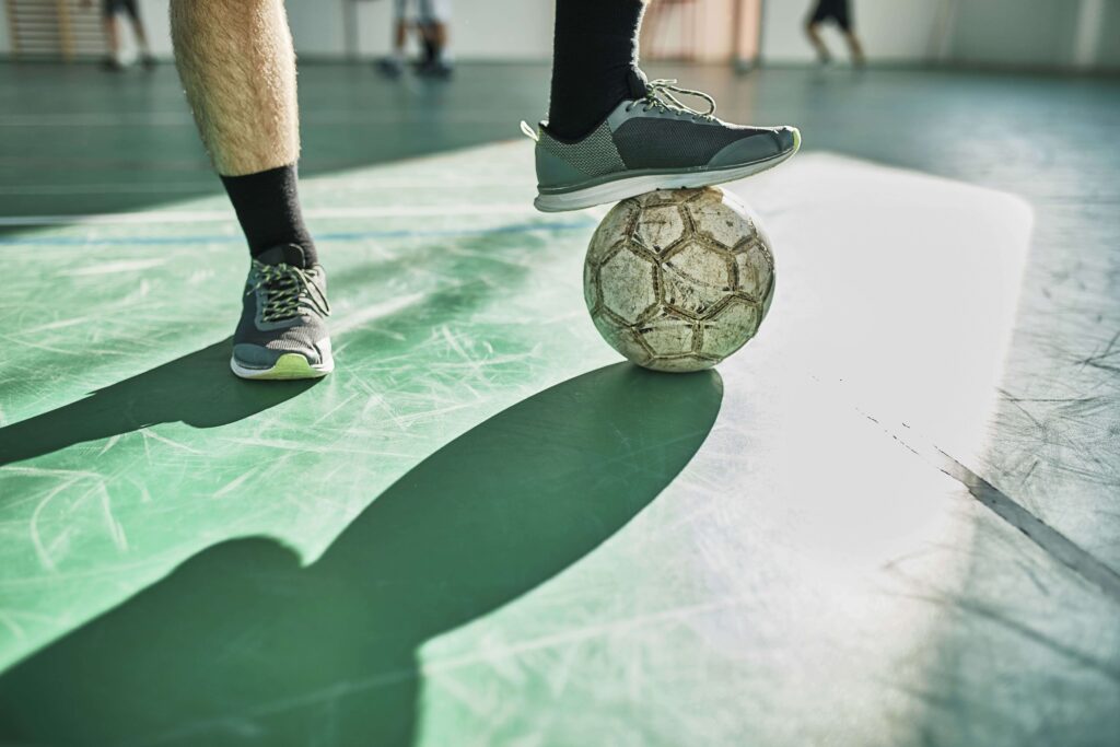 Indoor football training - indoor footballs or futsal mean better control